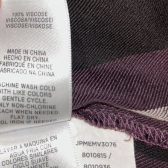 JONES NEW YORK SIGNATURE Women’s Purple Plaid Shirt - Picture 4 of 8